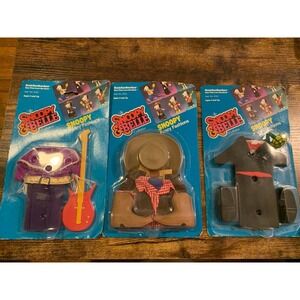 3 New VTG  Knickerbocker‎ Snoopy & Belle Fancy Fashions Outfits Western & Groom